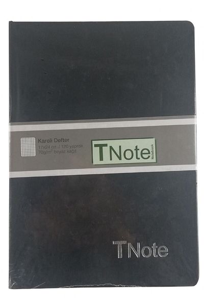 TNote Hardcover 17x24 Cm Blocnotes în carouri bleumarin
