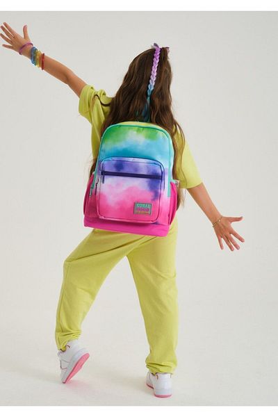 Coral High Set rucsac și cutie de prânz pentru școală cu pictură colorată - Fată