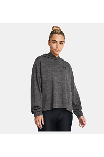 Under Armour Γυναικεία μπλούζα με κουκούλα UA Rival Terry Oversized - 1382736 -025