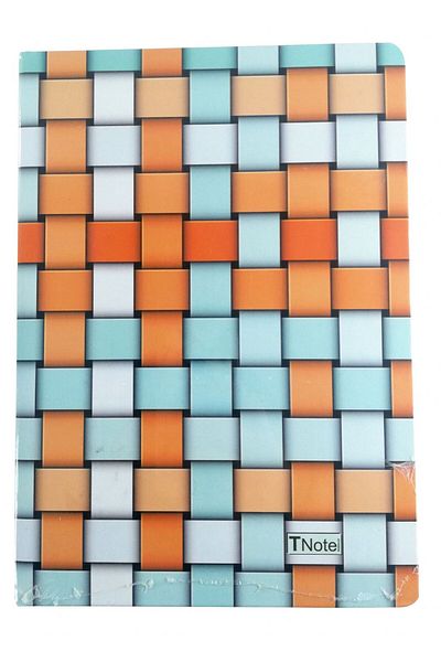 TNote Blocnotes cu copertă rigidă acoperită cu 120 de coli - Portocaliu - 17x24 cm