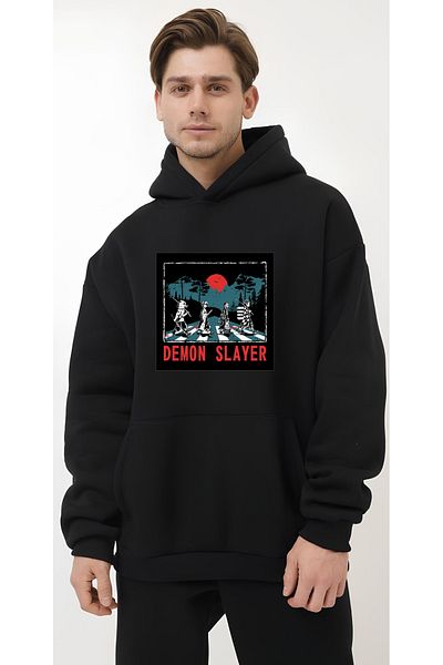 Edizen Demon Slayer 2024 - Hanorac supradimensionat din bumbac premium