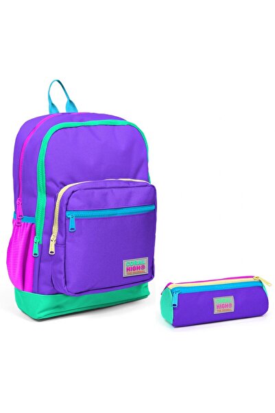 Coral High Mor Ilkokul Sırt Çantası Ve Kalemlik Seti