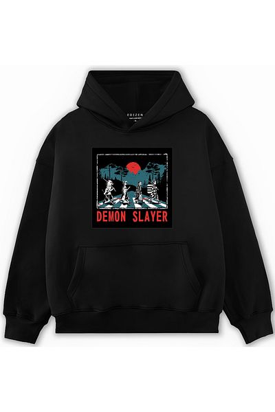 Edizen Demon Slayer 2024 - Hanorac supradimensionat din bumbac premium