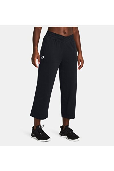 Under Armour Kadın UA Rival Terry Crop Wide Leg Eşofman Altı 1382737-001
