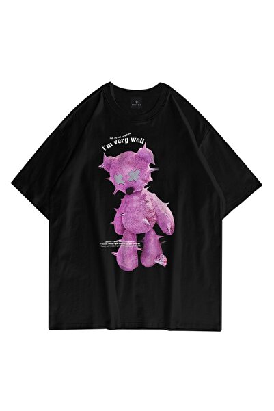 Tarzsokak Tricou negru unisex I'm Very Well