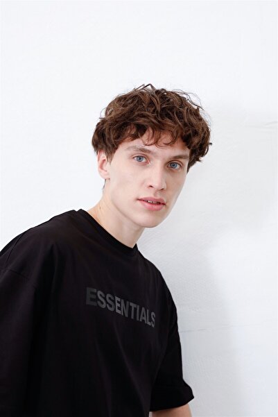 FANBOX SHOP Унисекс черна тениска Essentials