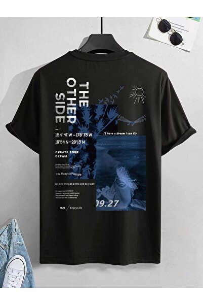 Tarzsokak Tricou unisex oversize cu imprimeu The Order Side