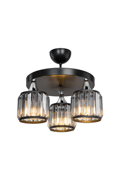 manogrup avize aydınlatma Haliç Avize 3'lü Füme