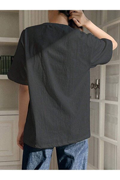 Adrift Γυναικείο μπλουζάκι Smoked Zero In Your Target με στάμπα oversize