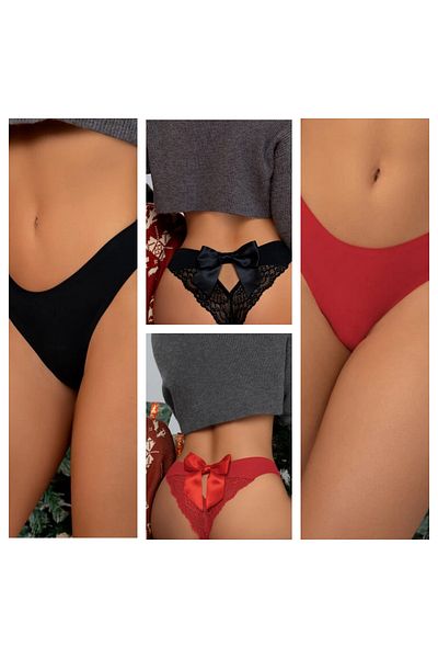 SATTENS Fancy Thong Set of 2
