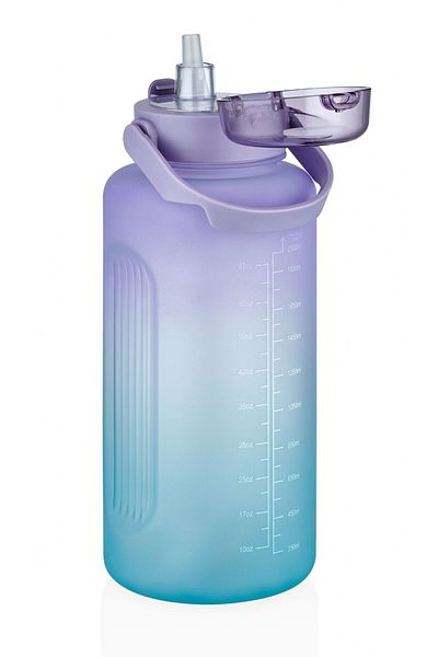 Vagonlife 2000 ml Mega Size Colored Water Bottle - Purple - (2 LITERS)