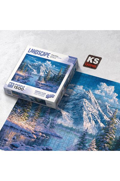Ks Games 1500 Piece Mountain And Frozen Lake Puzzle