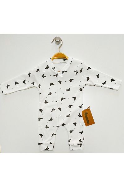 nc gift Cotton Interlock Front Snaps Baby Jumpsuit Without Booties