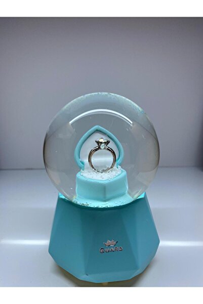 GÜRPINAR TOYS KIRTASİYE Tek Taş Yüzüklü Orta Boy Kar Küresi 80-49