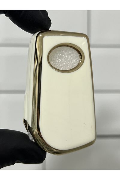 BARKAS ELEKTRONİK Toyota Corolla Camry Avensis Rav4 Auris Yaris Hilux Switchblade Nano Key Case White