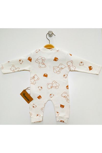 nc gift Cotton Ribbed Front Snaps Baby Jumpsuit Without Booties with Cuffs