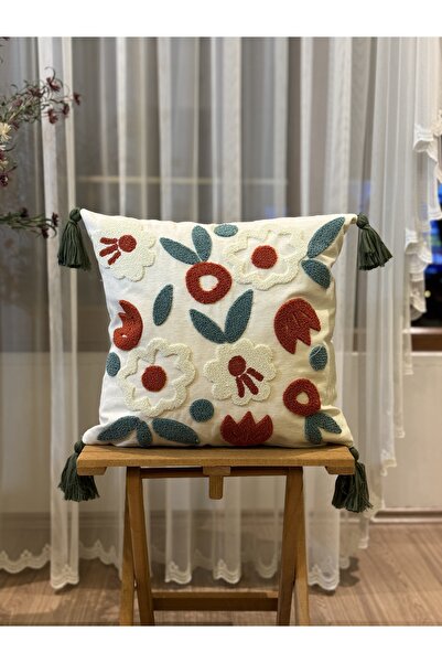 BUGİ HOME COLLECTİON CAZ DECORATIVA KIRLENT BRODAT SINGLE POUNCH