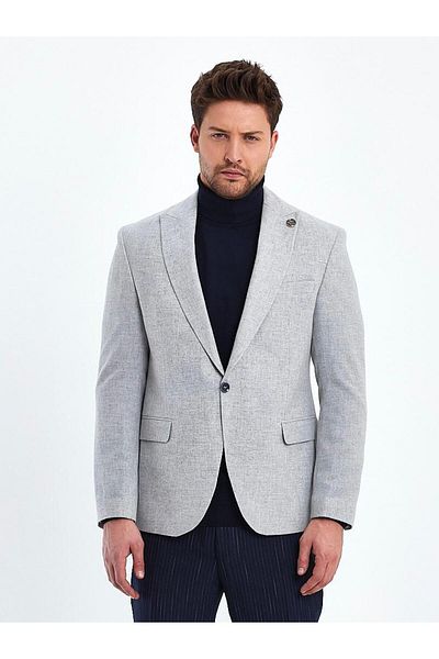 Terziayhan Slimfit gray wool jacket