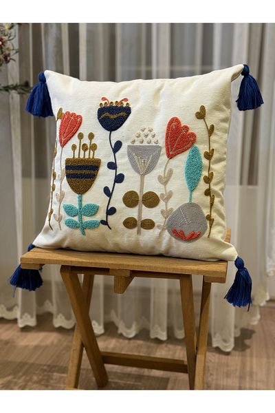 BUGİ HOME COLLECTİON CAZ DECORATIVA KIRLENT BRODATA SINGUR PUNCH
