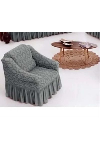 Bright Home Single Jacquard Seat Cover - Armchair Cover and Shawl Pattern (1 Piece)
