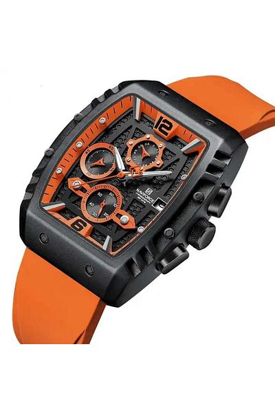 Naviforce Men's Wristwatch Function Silicone Cord 1821