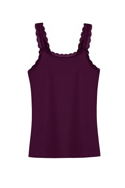 HNX Cotton Lace Thin Strap Women's Tank Top