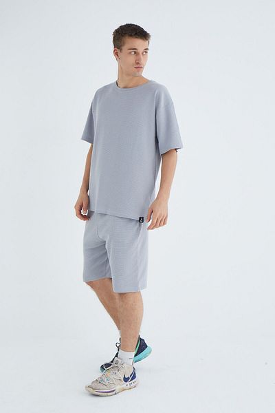 Ayans Pijama Αθλητική φόρμα Oversize από 100% βαμβακερή βάφλα