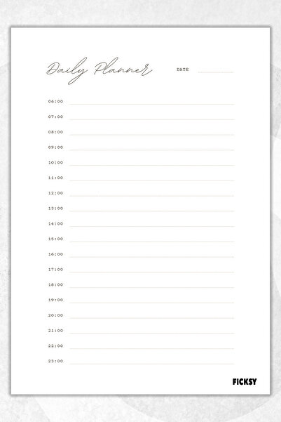 Ficksy مخطط يومي - مقاس A4 للقيام به - 30 ورقة - مخطط يومي
