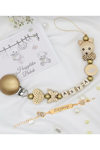 lilamtasarım lilam tasarım isimli emzik askısı ve bileklik