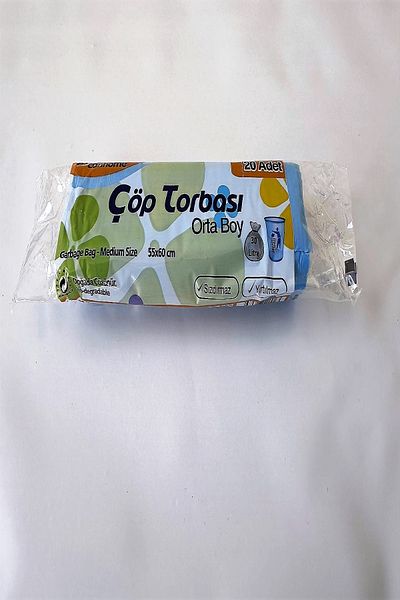 Ayliz Plast & Ambalaj Ayliz Plast&Packaging Medium Size Home Office Garbage Bag 55x60 Cm 5 Rolls 100 Pieces