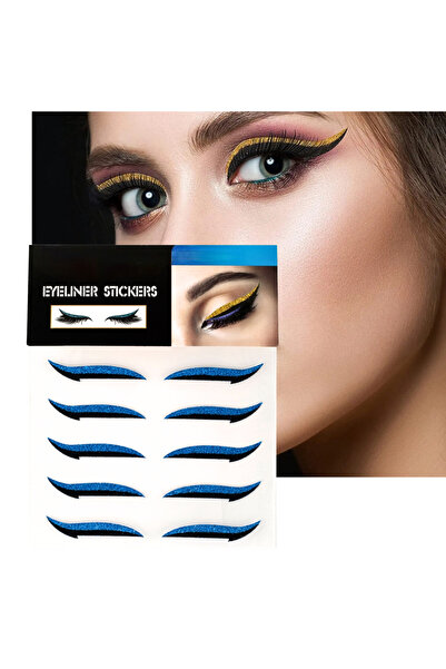 Lesvip's Kendinden yapışkanlı sticker glitter eyeliner 5 çift