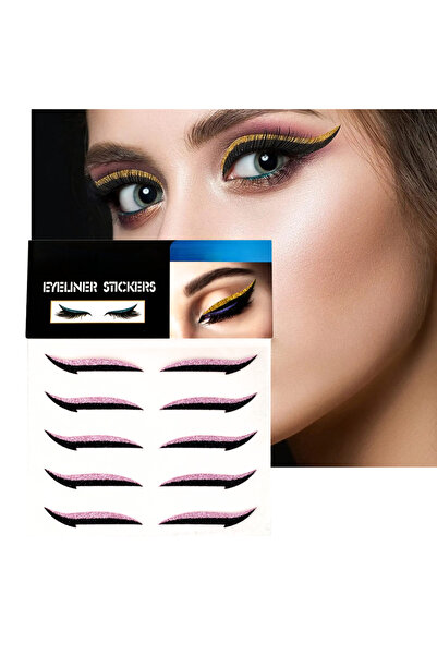 Lesvip's Kendinden yapışkanlı sticker glitter eyeliner 5 çift