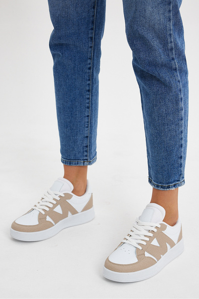 Unisex KUM & BEYAZ Günlük yürüyüş Spor Ayakkabı