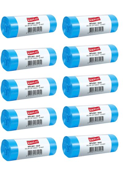 Koroplast Medium blue Eco industrial garbage bag 55*60 cm 10 packs of 20 pieces