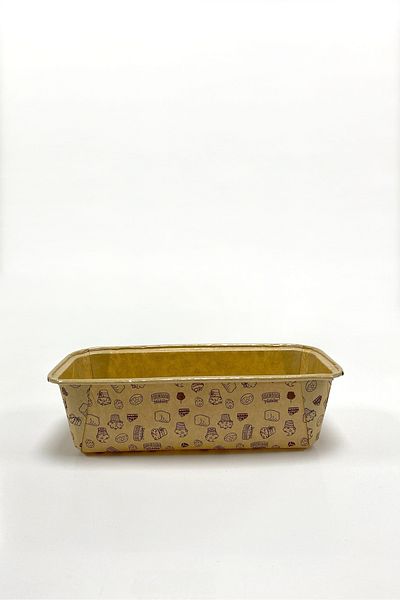 Trend Hediye Sepeti 25-Piece Baton Cake Mold Kraft Cake Patterned Muffin Cake Capsule, 18x15.5 cm