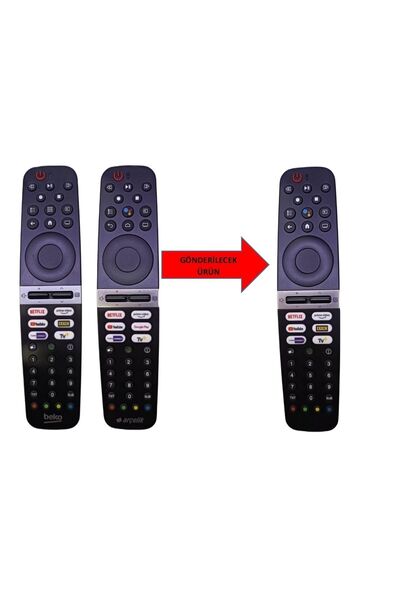 Grundig Arçelik Beko Grundig Uyumlu Sesli Komutlu tv Kumanda , uzaktan kumand...