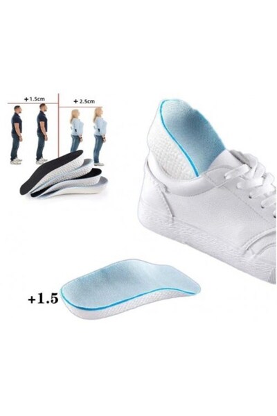 sin@rasta Erkek Boy Uzatıcı Tabanlık Gizli Topuk 1,50 Cm Ayakkabı Tabanlığı