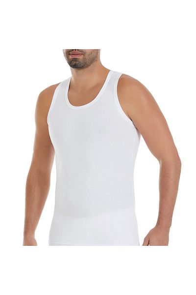 Yıldız İç Giyim 3-Piece Modal White Color Non-Marking Men's Undershirt