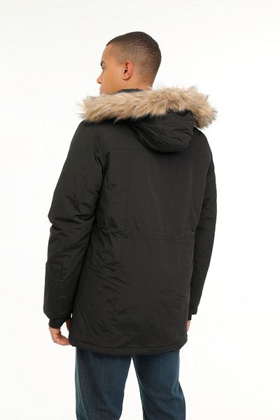 lumberjack ML LUNAR 3LNR01 3PR Μαύρο Ανδρικό Μακρύ Παλτό