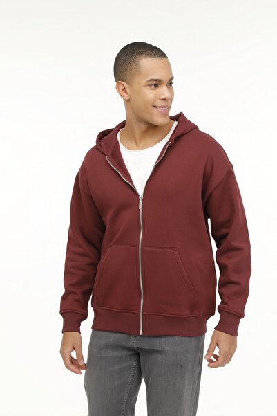 lumberjack ML ROS 18HS112 3PR Bordo Erkek Eşofman Üstü