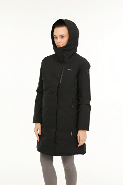 lumberjack WL ANGELINA 3GF721 3PR معطف طويل أسود للنساء