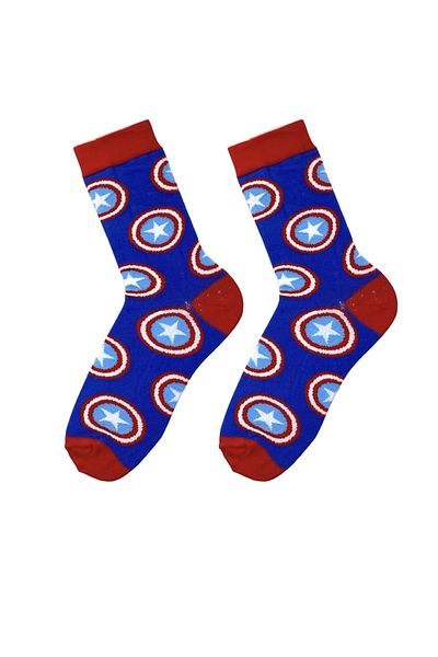Çorap Kurdu Patterned Character Colorful Sock Socks