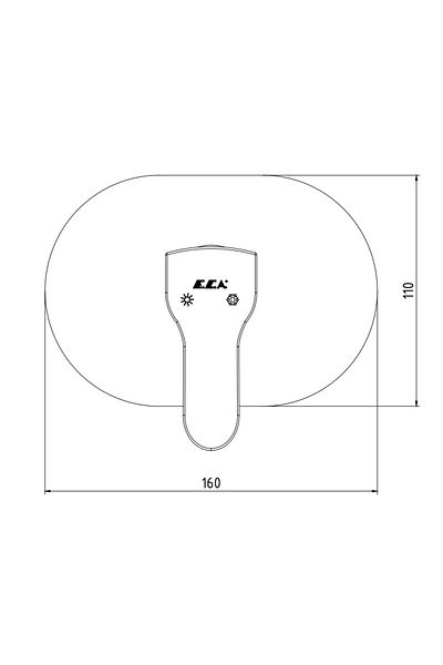 Eca Star Built-in Shower Faucet Surface Mounted102167109-E