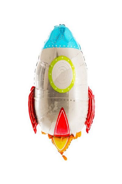 Kazanabil 3-Piece Rocket Themed Foil Balloon Set