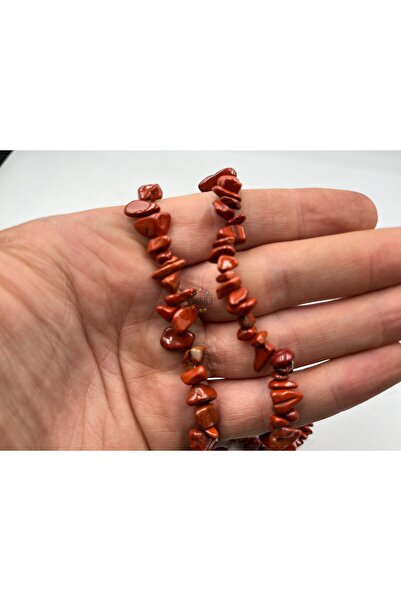 Ebruli Boncuk Jasper Roșu Natural Pietre Pregătite Mărgele Accesorii Bijuterii Colier Brățară (1 șir)