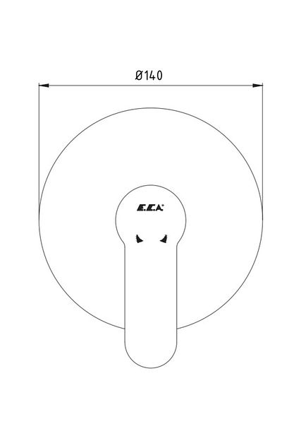 Eca Nita Built-in Shower Faucet Surface Mounted102167108-Y