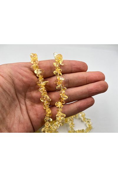 Ebruli Boncuk Citrin Natural Pietre Pregătite Mărgele Accesorii Bijuterii Colier Brățară (1 șir)