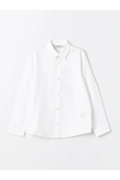 LC Waikiki Cămașă de bază cu mânecă lungă pentru băiat LCW Kids