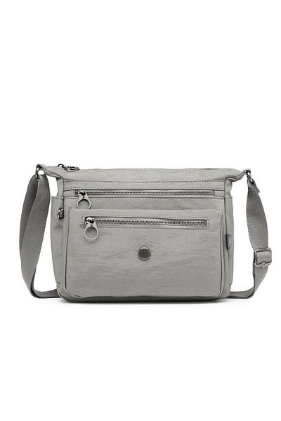 SMART BAGS SMARTBAGS NANO METALLIC FABRIC WOMEN'S MAILMAN BAG 2022-1238 M METALLIC DARK GRAY
