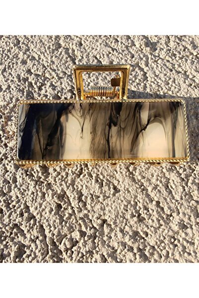 İLKYAZ Luxury Pearlescent Rectangular Metal Latch Buckle - ACCESSORY